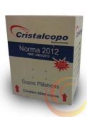 Copo descartável CRISTALCOPO 180ML Caixa c/ 2.500 unidades